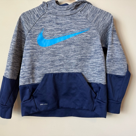 Nike Other - Nike Kids Blue and Gray Dri-FIT Hoodie size medium